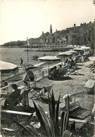 06 - Menton - Les Plages Et Au Fond La Vieille Ville - Animée - Mention Photographie Véritable - Carte Dentelée - CPSM G - Menton