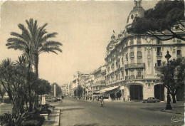 06 - Nice - Entrée De La Promenade Des Anglais - Hôtel Ruhl - Animée - Automobiles - Carte Dentelée - CPSM Grand Format  - Pubs, Hotels And Restaurants