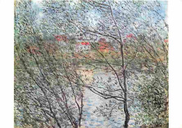 Art - Peinture - Claude Monet - Les Bords De La Seine - CPM - Voir Scans Recto-Verso - Pintura & Cuadros