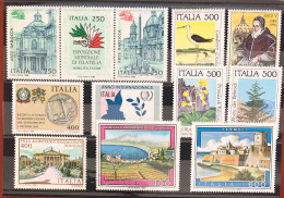 1985 - Italian Republic (12 New Stamps) MNH - ITALY STAMPS - 1981-90: Mint/hinged