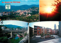 07 - Privas En Vivarais - Multivues - Blasons - CPM - Voir Scans Recto-Verso - Privas