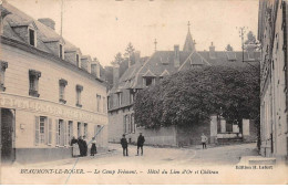 27.AM18343.Beaumont Le Roger.La Camp Frémont.Hôtel Du Lion D'Or Et Château - Beaumont-le-Roger