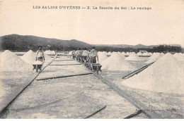 83 - HYERES - SAN35214 - Les Salins - La Récolte Du Sel - Le Roulage - Métier - Hyeres