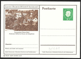 Germania/Germany/Allemagne: Intero, Stationery, Entier, Località Termale, Spa Resort, Station Thermale - Termalismo