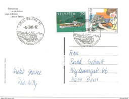 413 - 65 -  Entier Postal "Lac De Brienz" Cachets Illustrés Brienz 2004 - Marcophilie