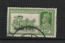 INDIA - NABHA 1938 3a SG 83 FINE USED Cat £10 - Nabha