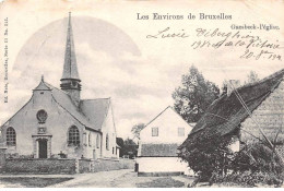 BELGIQUE - GAESBEEK - SAN42818 - Les Environs De Bruxelles - L'Eglise - Pli - En L'état - Lennik