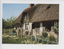 La Luxuriante Normandie, En Vallée D'Auge, Maison Normande Au Toit De Chaume (cp N°444 EKB) - Autres & Non Classés