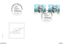 413 - 11 - Enveloppe Avec Obli Spéciale "Expo  Verona Funiculaire Stanserhorn 2012" - Poststempel