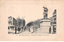 34 - BEZIERS - SAN43424 - Statue Paul Riquet Et Les Allées - Beziers