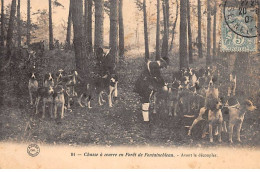 CHASSE - SAN37828 - Chasse à Courre En Forêt De Fontainebleau - Avant Le Découpler - Caza