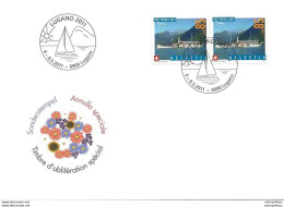 413 - 10 - Enveloppe Avec Obli Spéciale "Lugano 2011" - Postmark Collection