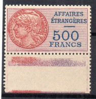 !!! FISCAL, AFFAIRES ETRANGERES N°6 NEUF ** - Stamps