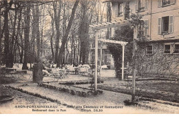 77.AM19089.Avon-Fontainebleau.Hôtel Des Cascades Et Beauséjour.Restaurant Dans Le Parc - Avon