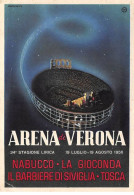 ITALIE - VERONE - SAN39596 - Arena Di Verona - Nabucco La Gioconda - Il Barbiere Di Siviglia - Tosca - Pli - 15x10 C - Verona