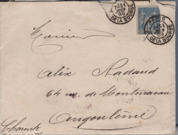 Courrier Daté De 1889 Avec 3 Lettres Agent De Change Moreau - Angoulème - Manoscritti