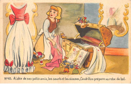 DYSNEY - SAN58635 - Aidée De Ses Petits Amis, Les Souris Et Les Oiseaux, Cendrillon Prépare Sa Robe De Bal - Altri & Non Classificati