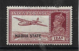 INDIA - NABHA 1938 12a SG 88 FINE USED Cat £38 - Nabha