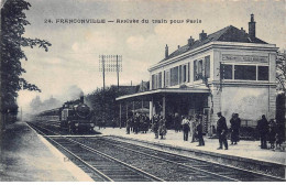 95 - FRANCONVILLE - SAN56164 - Arrivée Du Train Pour Paris - Train - Franconville