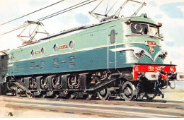 CHEMINS DE FER - SAN57600 - Une Des 500 Locomotives électriques - Type 2D2 9I00 De La SNCF Qui Avec Les CC7100... - Trains