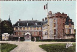 78. RAMBOUILLET. CPA. LE CHATEAU. COUR D'HONNEUR. ANNÉES 50 COULEUR - Rambouillet