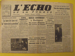 L'écho De La France N° 110 Du 23 Mars 1944. Guilbaud Petiot Tojo Japon Pucheu Grout STO Résistance Terroriste LVF Milice - Weltkrieg 1939-45