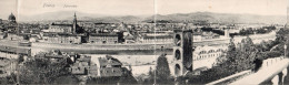 (23/04/24) ITALIE-CPA FIRENZE - FLORENCE - CARTE TRIPLE PANORAMIQUE - Firenze (Florence)