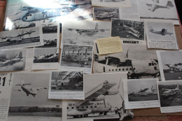 Lot De 265g D'anciennes Coupures De Presse Et Photo De L'aéronef Français Bréguet 941-942 - Aviación