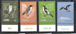 MALTA 1981 FAUNA ANIMALS BIRDS UCCELLI ANIMALI COMPLETE SET SERIE COMPLETA MNH - Malte