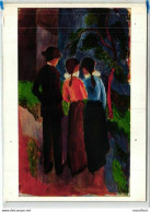 Spaziergang Zu Dreien - August Macke - Bruckmannsbildkarte Nr. 349 - Malerei & Gemälde