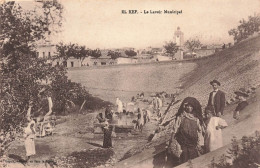 TUNISIE - El Kef - Le Lavoir Municipal - Animé - Carte Postale Ancienne - Túnez