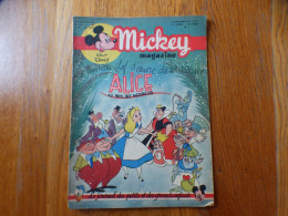 JOURNAL MICKEY BELGE N° 57 Du 10/11/1951 Avec BLANCHE NEIGE + COVER ALICE AU PAYS DES MERVEILLES - Journal De Mickey