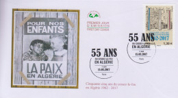 Enveloppe  FDC  1er  Jour    FRANCE    55  Ans  Du   Cessez  Le  Feu   En   Algérie    2017 - 2010-2019
