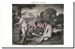 CPA Musee Du Louvre Barbarelli Concert Champetre  - Pittura & Quadri