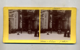 Photo Stéréoscopique Rome Abside Basilique Saint Pierre - Stereoscopic