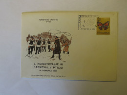 YUGOSLAVIA VIII. KURENTOVANJE IN KARNEVAL  V PTUJU 28. 2. 1965  FDC 1965 - Autres & Non Classés