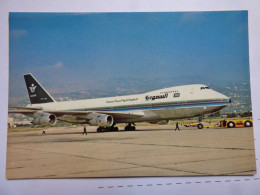 SAUDIA  B 747  /   AIRLINE ISSUE / CARTE COMPAGNIE - 1946-....: Era Moderna