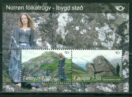 Bm Faroe Islands 2008 MiNr 666-637 Block 22 Sheet Used | Norse Mythology. Mythical Places #kar-1507b - Faroe Islands