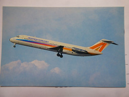 AERMEDITERRANEA    DC 9-30   /   AIRLINE ISSUE / CARTE COMPAGNIE - 1946-....: Era Moderna