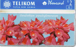 PAPOUASIE NOUVELLE GUINEE PAPUA NEW GUINEA Telecarte Phonecard TELIKOM FLEUR DENDROBIUM Ut BE - Papua Nueva Guinea