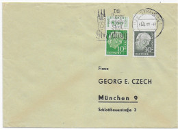 Brief Mit MiNr. 259y Und 183y OR, 1961 Von Straubing Nach München, BPP Geprüft - Briefe U. Dokumente