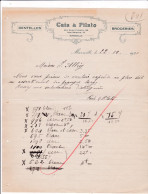 13-Caia & Pilato..Dentelles & Broderies....Marseille...(Bouches-du-Rhône)...1921 - Textile & Vestimentaire