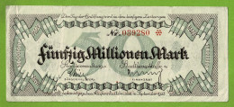 ALLEMAGNE / NOTGELD / KAISERSLAUTERN/ 50 MILLIONS De MARK / N° 039280* / 10 SEPTEMBRE 1923 - Lokale Ausgaben