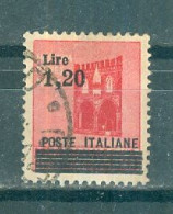 ITALIE - N°452 Oblitéré - Timbres De La République Sociale Italienne De 1944 Surchargés. - Usados