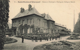 FRANCE - Saint Nicolas D'Aliermont - Maison Et Fabrique - Horlogerie Délépine - Barrois - Animé - Carte Postale Ancienne - Autres & Non Classés
