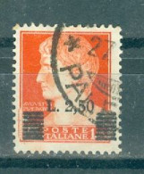 ITALIE - N°454 Oblitéré - Timbres De La République Sociale Italienne De 1944 Surchargés. - Gebraucht