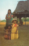 Panama Guaymi Indian With Her Children Ethnic Types And Scenea - Native Americans