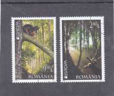 EUROPA CEPT, FOREST, DEER, SQIRREL 2011,FULL SET, USED, ROMANIA. - 2011