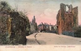 LUXEMBOURG - Descente Du Clausen - Ruine Du Château "Lützelburg" - Colorisé - Carte Postale Ancienne - Luxemburgo - Ciudad