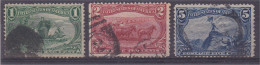 Etats Unis 1898 Lot De 3 Timbres Exposition D'Omaha N°129, 130 Et 132 - Usati